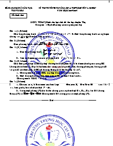 Đề thi tuyển sinh vào lớp 10 THPT chuyên Lam Sơn, Thanh Hóa năm học 2004-2005 môn: Toán (dành cho học sinh thi vào lớp chuyên TIn)