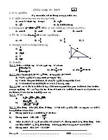 7 Đề thi vào lớp 10 - THPT môn Toán