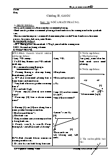 Bài giảng môn Hình học lớp 6 - Tiết 16: nửa mặt phẳng