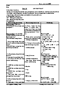 Bài giảng môn Số học lớp 6 - Tiết 16: Luyện tập