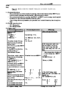 Bài giảng môn Số học lớp 6 - Tiết 34: Bội chung nhỏ nhất. Luyện tập