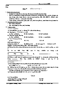 Bài giảng môn Số học lớp 6 - Tiết 39: Kiểm tra chương I