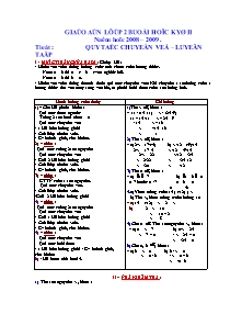 Bài giảng môn Toán lớp 6 - Quy tắc chuyển vế – luyện tập