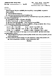 Bài kiểm tra 1 tiết môn Hoá học lớp 9 (tiết 25)