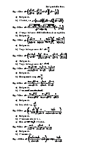 Bài tập Rút gọn biểu thức