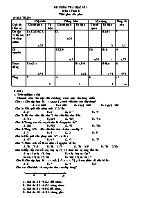 Đề 1 kiểm tra học kì I môn : toán 6 thời gian : 90 phút
