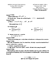 Đề 3 thi olympic lớp 6 năm học 2013 – 2014 môn thi: toán thời gian làm bài: 120 phút (không kể thời gian giao đề)