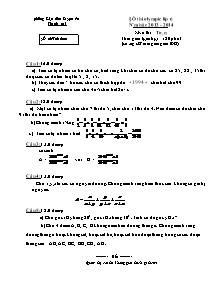 Đề 6 thi olympic lớp 6 năm học 2013 - 2014 môn thi : toán thời gian làm bài : 120 phút (không kể thời gian giao đề )