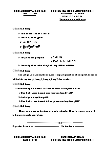 Đề kiểm tra chất lượng học kì 1 năm học 2013-2014 môn toán lớp 6 thời gian làm bài 90 phút