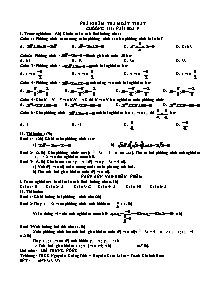 Đề kiểm tra một tiết chương 3 Đại số 9