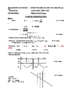 Đề kiểm tra Toán 12 - Học kì 1 - Đề số 3