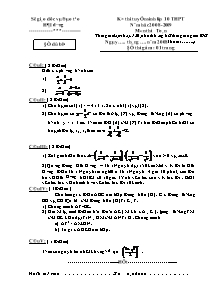 Đề thi dự bị tuyển sinh lớp 10 THPT (Hải Dương) năm học 2008-2009 môn thi: Toán