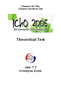 Đề thi Hóa học quốc tế 2006 - Phần thực hành