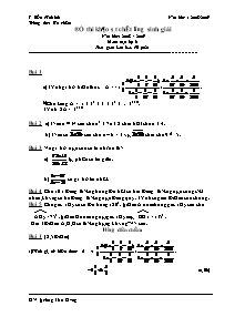 Đề thi khảo sát chất lượng sinh giỏi năm học: 2008 - 2009 môn: toán lớp 6 thời gian làm bài: 90 phút