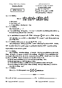 Đề thi thử lần 2 tuyển sinh vào lớp 10 THPT môn Toán