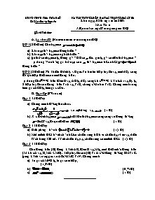 Đề thi tốt nghiệp bổ túc trung học cơ sở môn: Toán