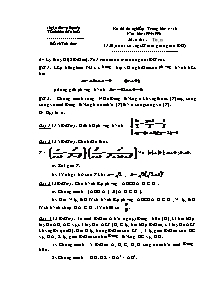 Đề thi tốt nghiệp trung học cơ sở năm học 1995-1996 môn thi: Toán (Thừa Thiên Huế)
