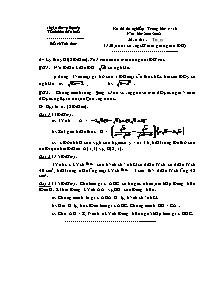 Đề thi tốt nghiệp trung học cơ sở năm học 2001-2002 môn thi: Toán (Thừa Thiên Huế)