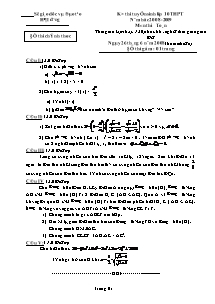 Đề thi tuyển sinh lớp 10 THPT (Hải Dương) năm học 2008-2009 môn thi: Toán