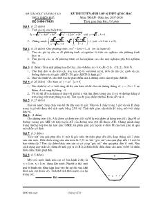 Đề thi tuyển sinh lớp 10 thpt Quốc học Huế môn: Toán - Năm học 2007-2008
