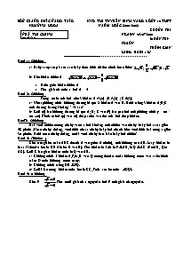 Đề thi tuyển sinh vào lớp 10 THPT (Khánh Hòa) năm học 2001-2002 môn thi: Toán