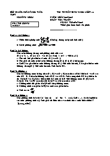 Đề thi tuyển sinh vào lớp 10 THPT (Khánh Hòa) năm học 2004-2005 môn thi: Toán