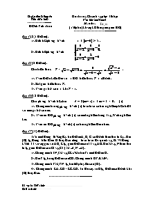 Đề thi tuyển sinh vào lớp 10 THPT năm học 2003-2004 môn thi: Toán (Thừa Thiên Huế)