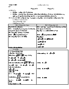 Giáo án Đại số 9 tuần 33, 34