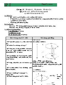 Giáo án Hình học 9 tiết 58 đến 66