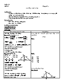 Giáo án Hình học 9 tiết 67 đến 69