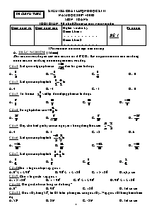 Kiểm tra chất lượng học kì II năm học 2007 – 2008 môn: toán 6 thời gian: 90 phút (không kể thời gian giao đề)