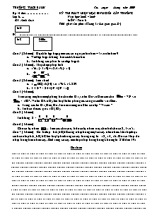 Kỳ thi phát hiện học sinh giỏi cấp trường năm học: 2008 – 2009 môn : toán 6 thời gian: 120 phút ( không kể thời gian giao đề)