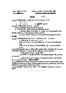 Thi thử vào THPT Môn thi toán (thời gian 120 phút )