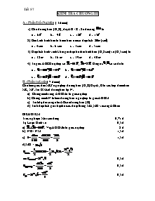 Tiết 57 - Kiểm tra chương III Hình học 9