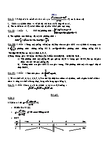 2 Đề thi thử Đại học môn Toán có đáp án