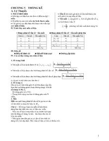 Bài giảng môn toán lớp 10 - Chương V: Thống kê