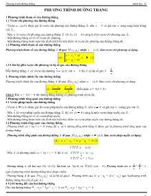 Bài giảng môn toán lớp 10 - Phương trình đường thẳng