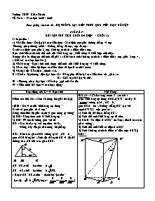 Bài giảng môn toán lớp 12 - Bài tập thể tích khối đa diện