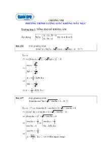 Bài giảng môn toán lớp 12 - Chương VIII: Phương trình lượng giác không mẫu mực
