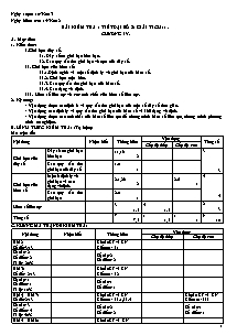 Bài kiểm tra 1 tiết Đại số & giải tích 11 - Chương 4