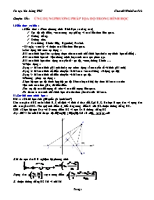 Chuyên đề : Ứng dụng phương pháp tọa độ trong hình học