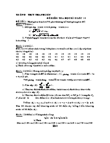 Đề 1 kiểm tra học kì 2 lớp 10