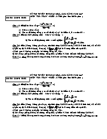 Đề 1 thi Kỳ thi tuyển sinh đại học, cao đẳng năm 2007 môn thi : toán – khối a ( thời gian làm bài 90 phút )