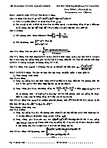Đề 1 thi thử đại học lần 2 năm 2014 môn: toán ; khối a, b, a1. thời gian làm bài : 180 phút