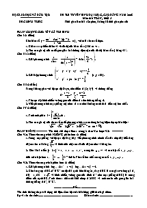 Đề 1 thi tuyển sinh đại học, cao đẳng năm 2008 môn thi: toán, khối a thời gian làm bài 180 phút, không kể thời gian phát đề