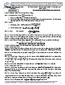 Đề 12 tham khảo thi đại học khối a năm học 2013 môn: toán thời gian làm bài: 120 phút ( không kể thời gian giao đề)