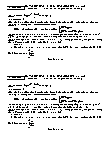 Đề 13 Kỳ thi thử tuyển sinh đại học, cao đẳng năm 2008 môn thi : toán –khối a ( thời gian làm bài 150 phút )