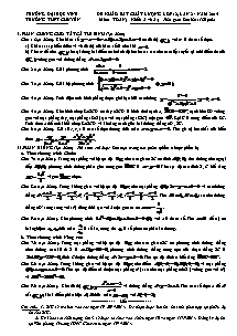 Đề 2 khảo sát chất lượng lớp 12, lần 2 - Năm 2014 môn: toán; khối: a và a1; thời gian làm bài: 180 phút