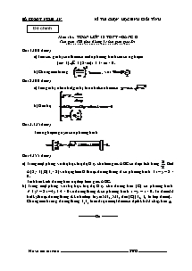 Đề 2 thi học sinh giỏi khối 12 môn: toán