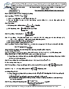 Đề 4 tham khảo thi đại học khối a năm học 2013 môn: toán thời gian làm bài: 120 phút ( không kể thời gian giao đề)